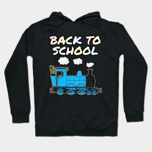 Back To School Steam Train (Blue) Hoodie